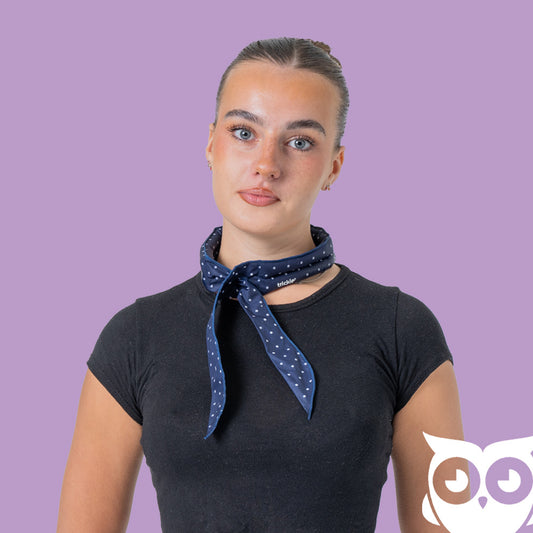 Trickie® cooling scarf polkadot blue