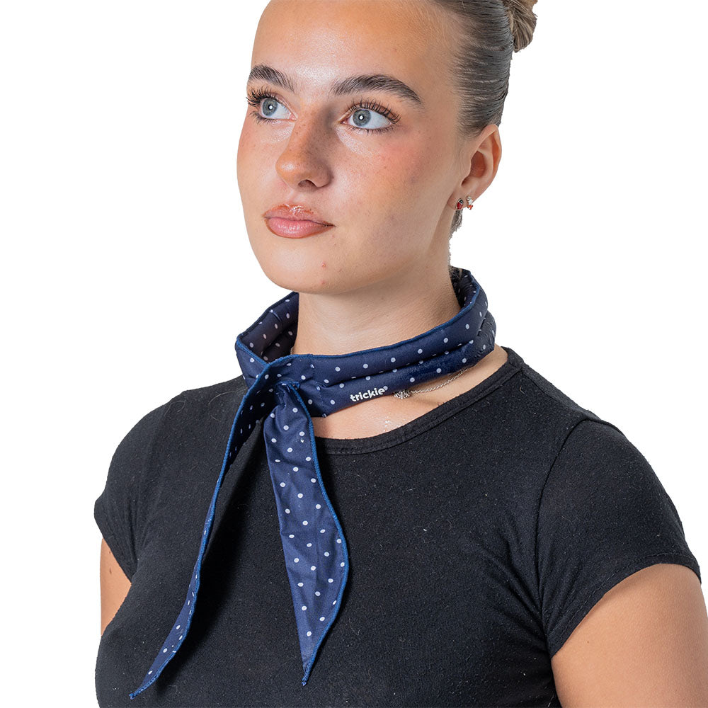 Trickie® koelsjaal polkadot blue